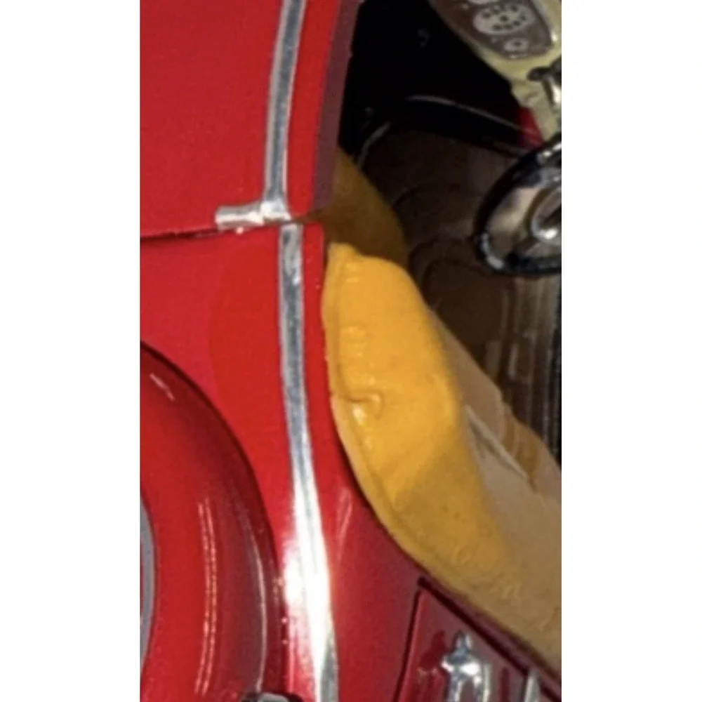 Franklin Mint 1935 Mercedes Benz 500K Special Roadster Red 1:24 Diecast COA Box
